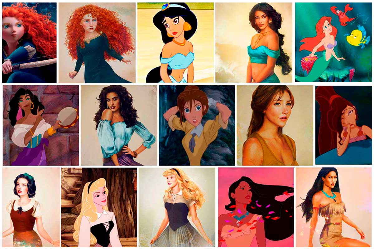 ¿Cómo se verían las princesas de Disney en la vida real?