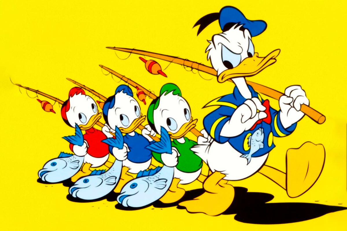En el cumpleaños del Pato Donald