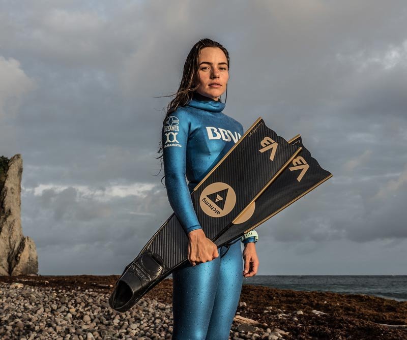 “Cuando estoy bajo el agua pienso en la hora en la que voy a comer empanadas” Sofía Gómez Uribe