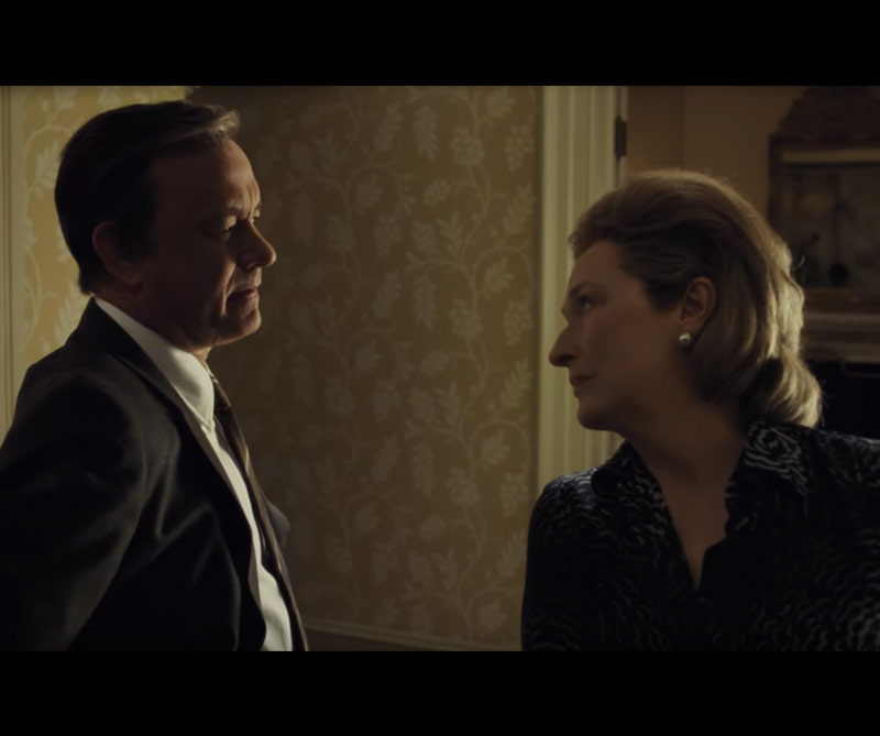 Meryl Streep, Tom Hanks y Steven Spielberg hacen moñona con The Post