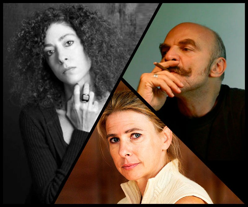 Leila Guerriero, Martín Caparrós y Lionel Shriver en la Filbo 2019