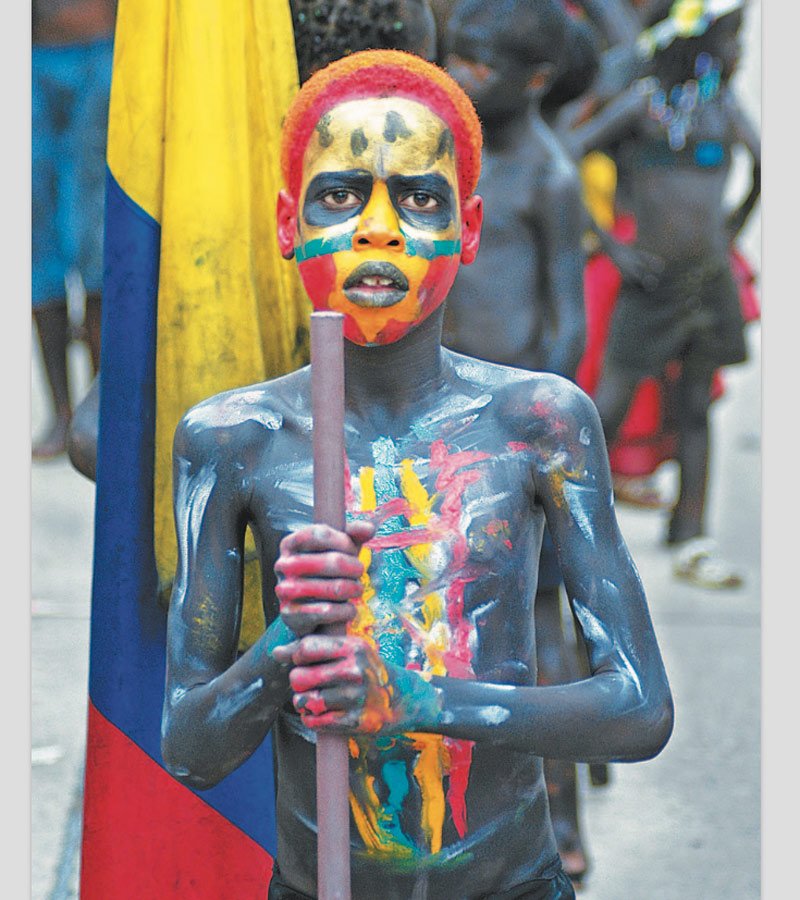 Carnaval de blancos y negros