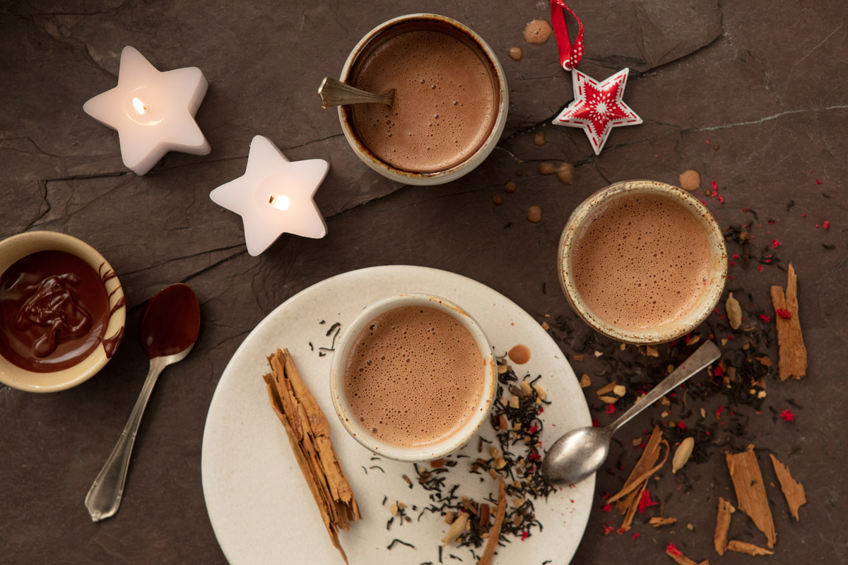 Receta: Chocolate caliente con té chai