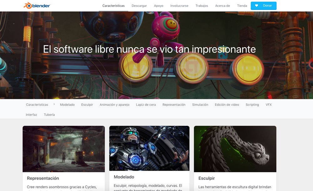 Blender, programas gratis 