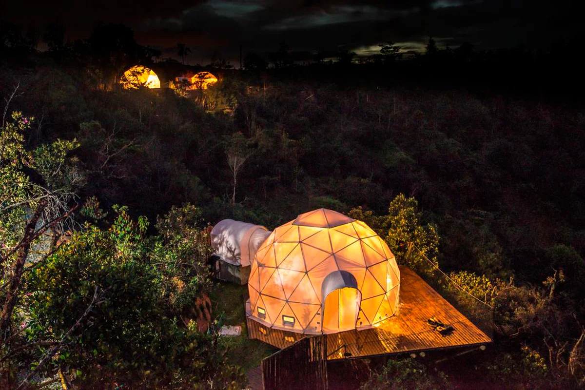 8 lugares increíbles de glamping en Boyacá y cerca de Medellín