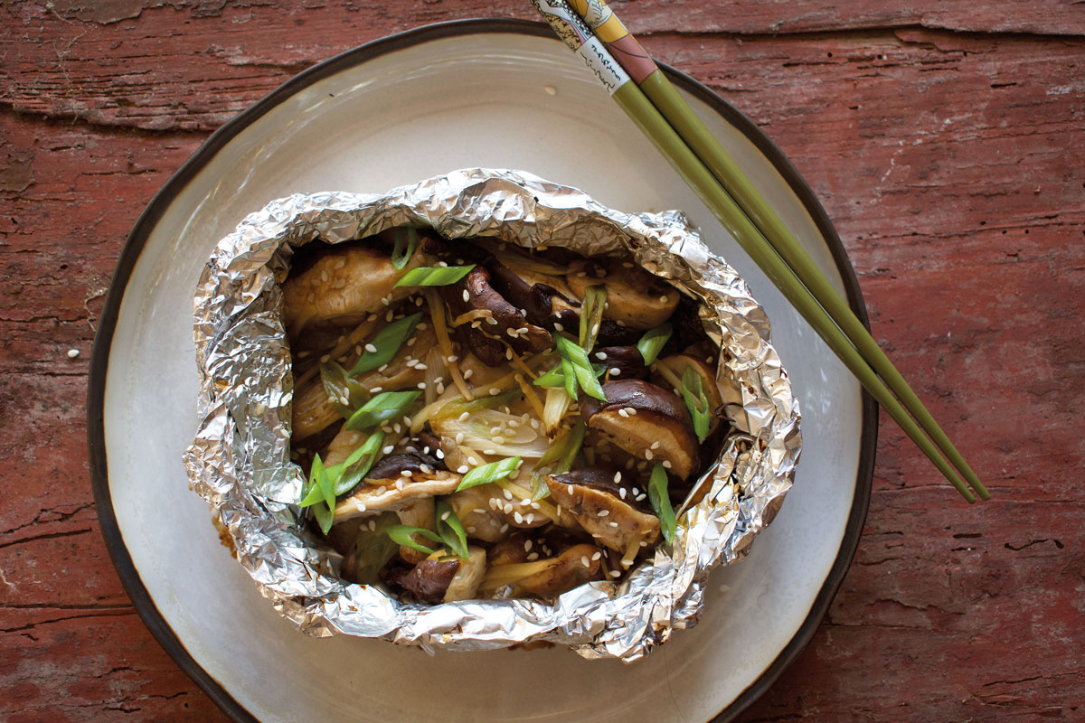 Receta: Setas orientales marinadas con soya y jengibre