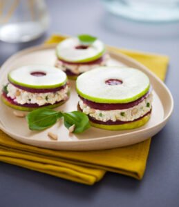 Sándwich de manzana