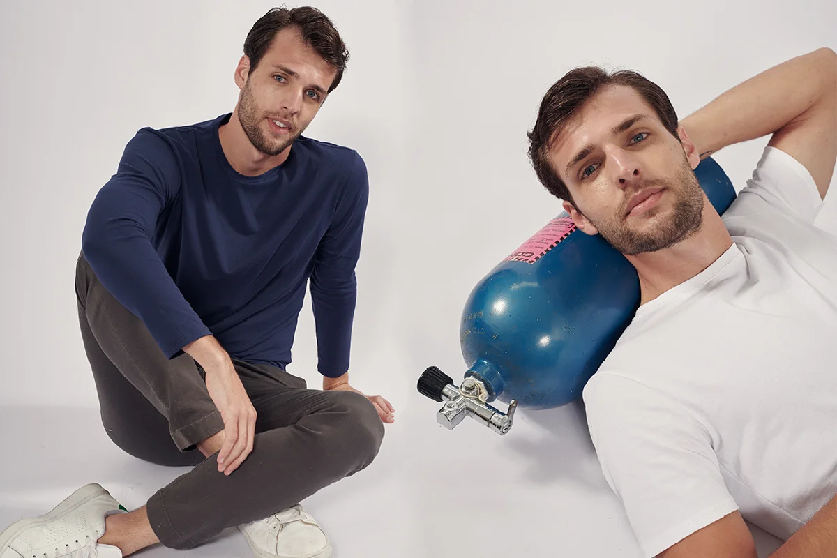 Conciencia ambiental y diseño minimalista en ropa para hombres con L’oro Moro