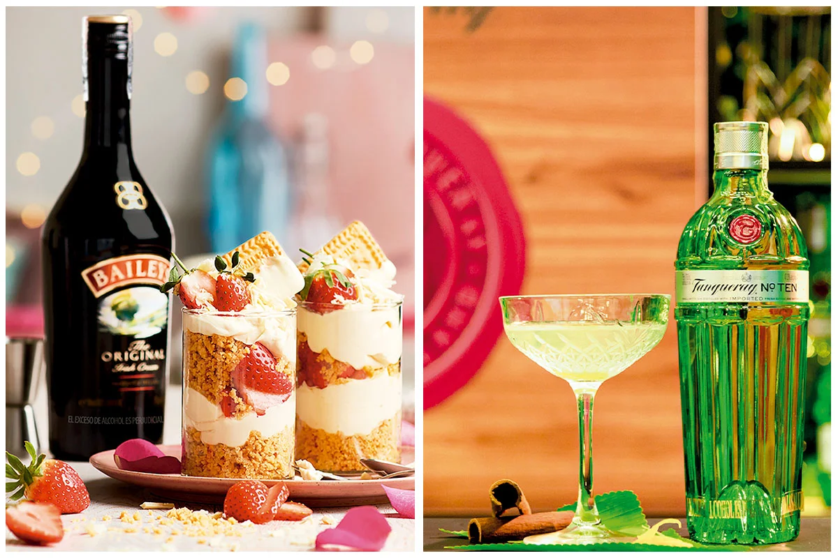 Sábados de postres y cocteles con ginebra Tanqueray y Baileys