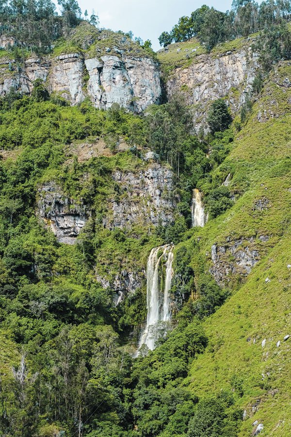 Cascada Colombia, rutas en bicicleta, Colombia