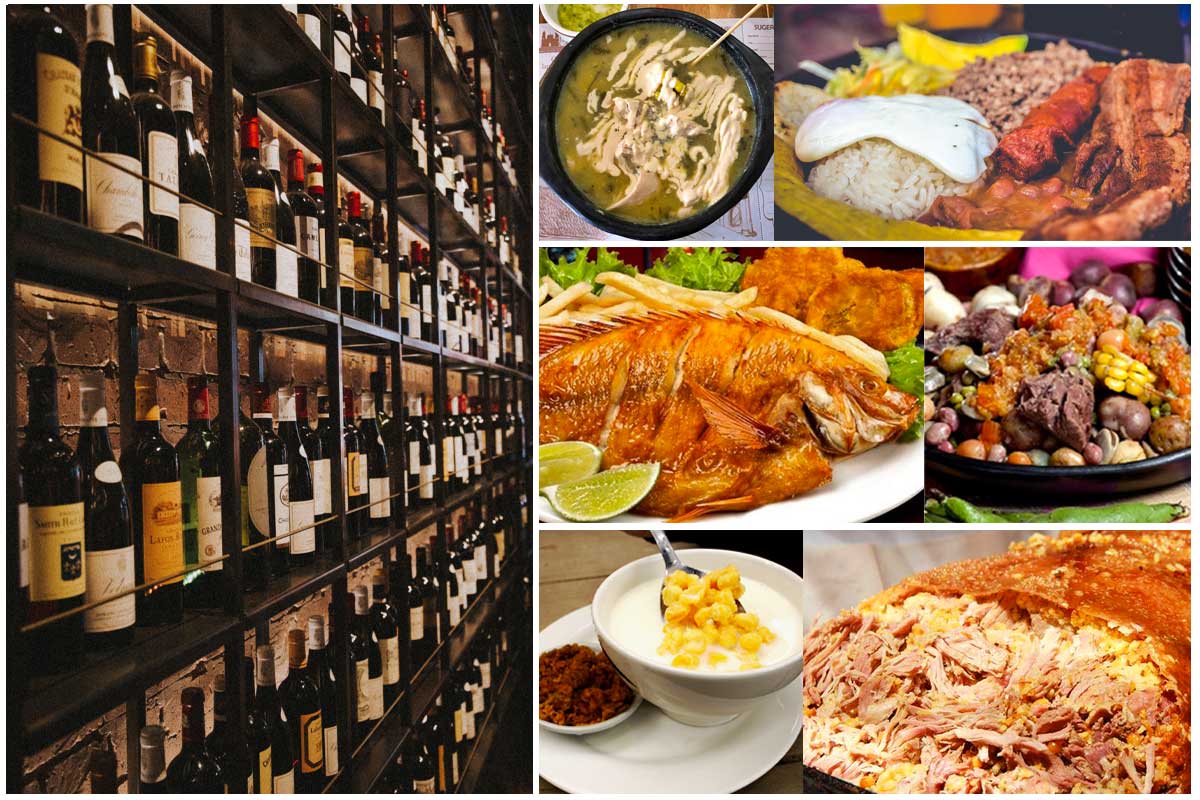 20 platos colombianos para disfrutar con vino