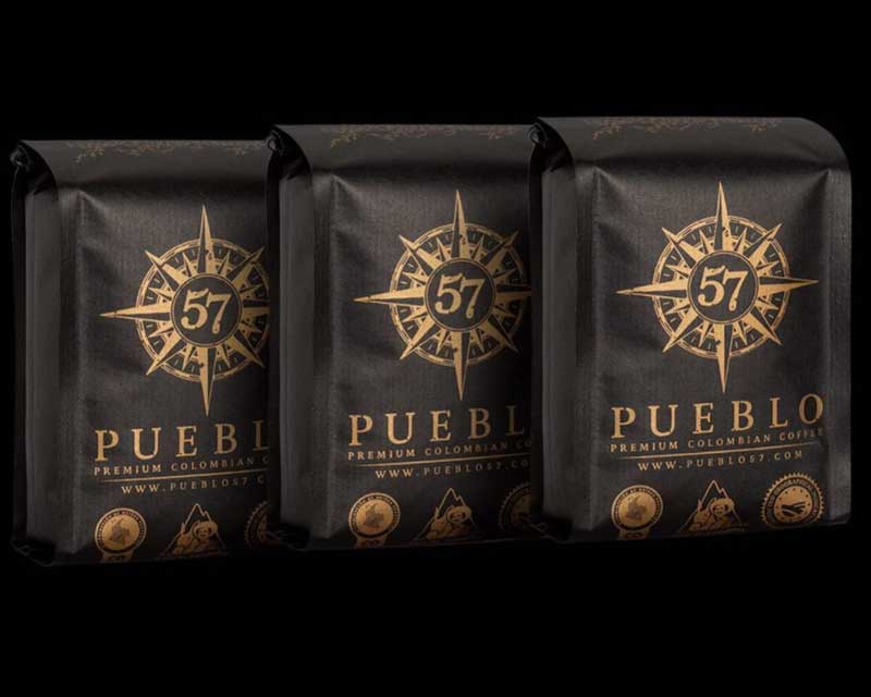 cafés de colombia, Pueblo 57, Café colombiano