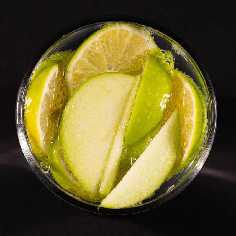 Green Apple Sparkler, sin alcohol,