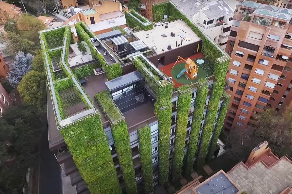 El jardín vertical más grande del mundo está en Bogotá