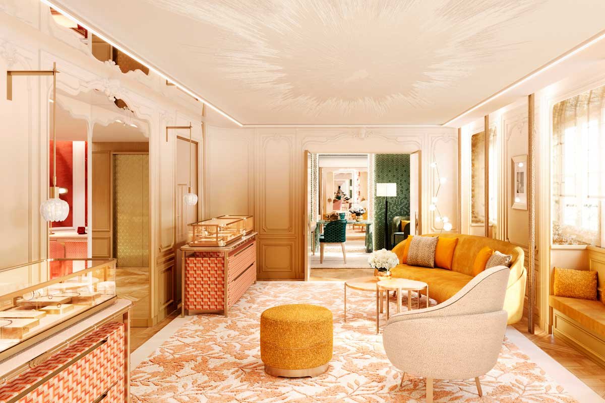 Así es la nueva tienda de joyería de Cartier en París