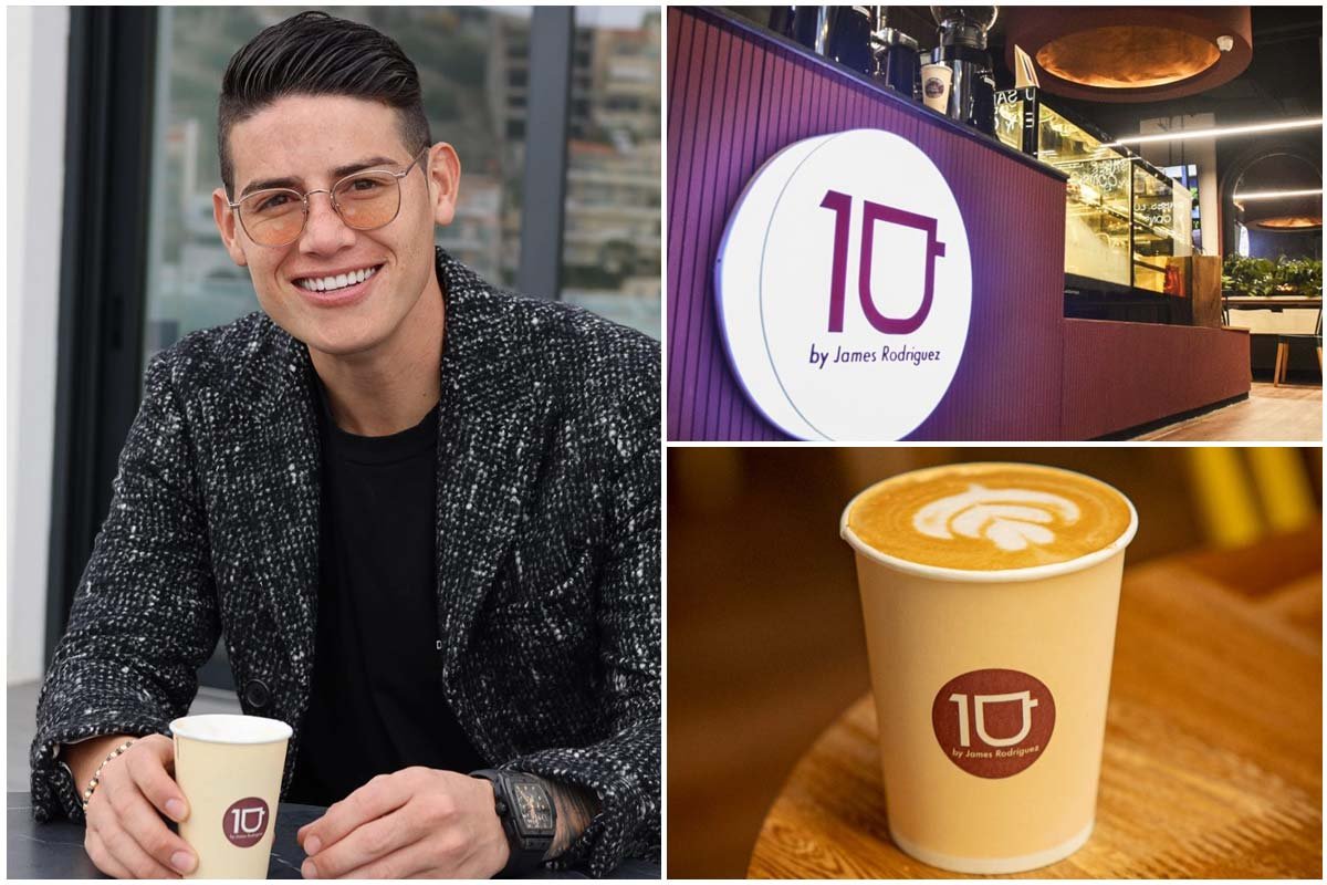 Así es el café de James Rodríguez en Bogotá