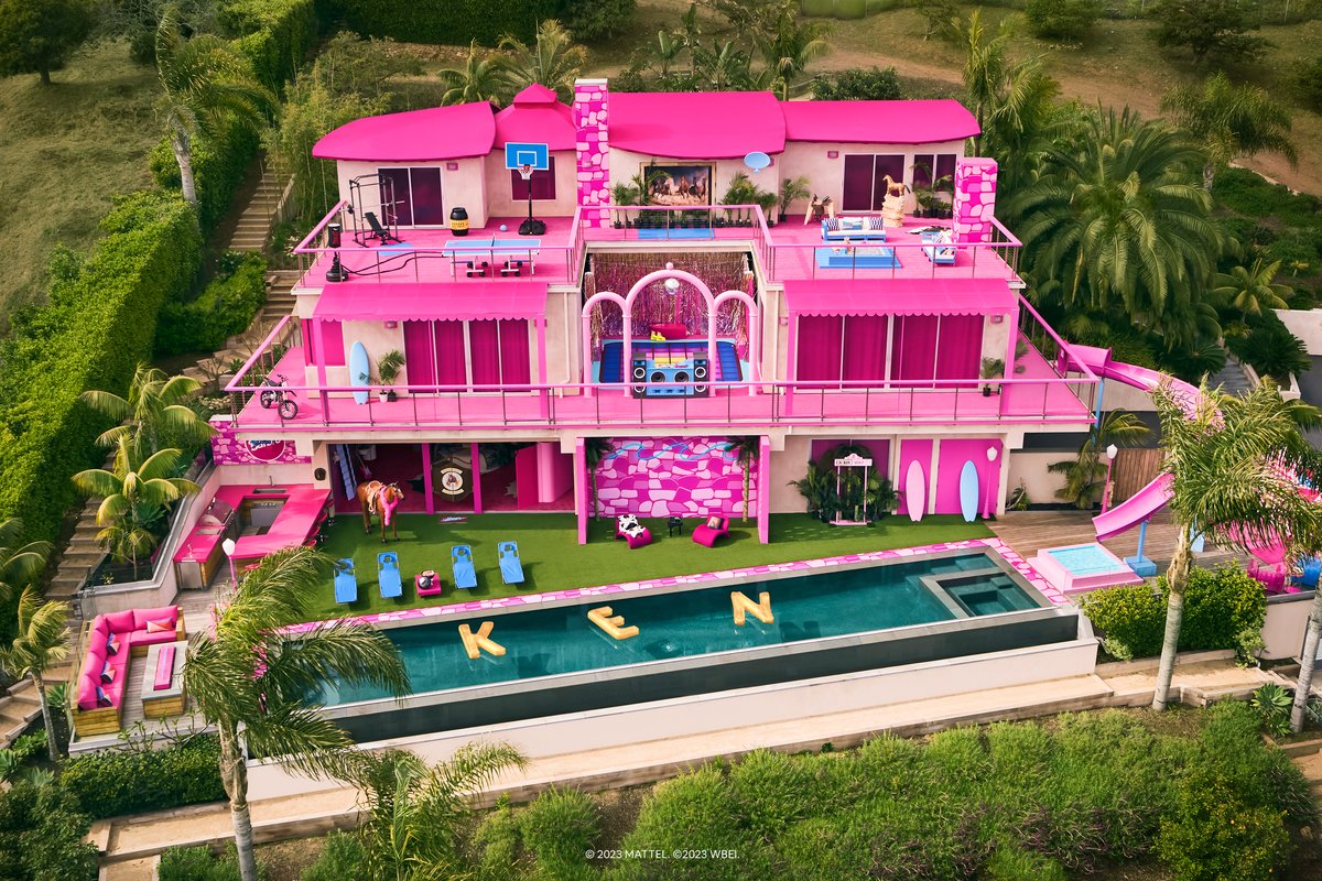 La casa de Barbie llega al mundo real y usted podría pasar una noche allí