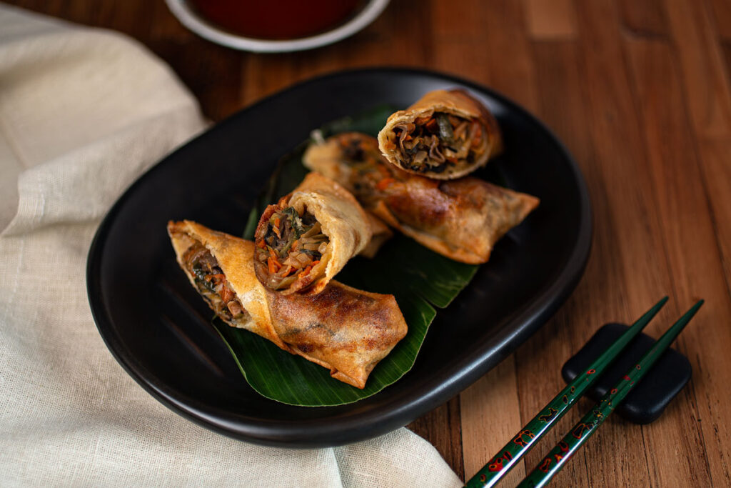 Spring rolls vegetarianos