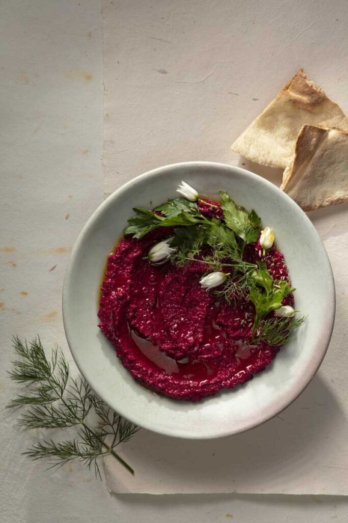 puré de remolacha platos para compartir