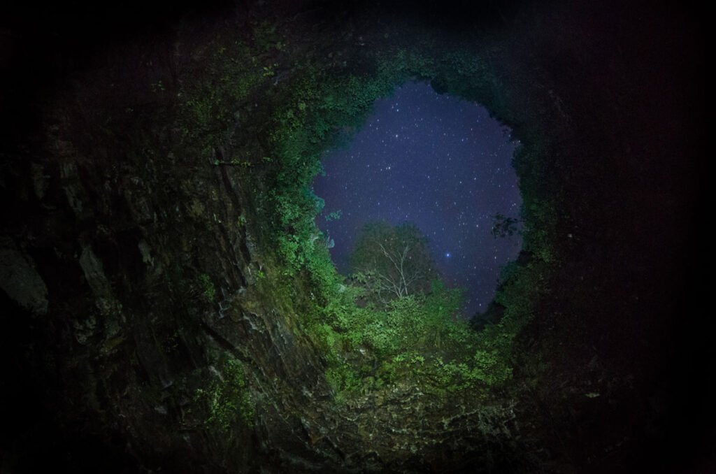 Hoyo de los pájaros cueva Colombia