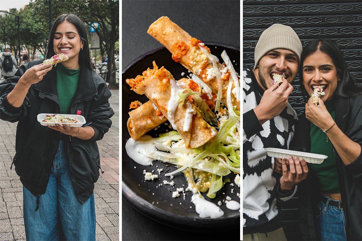 Las flautas México, una apuesta gastronómica diferente en Bogotá bien chingona
